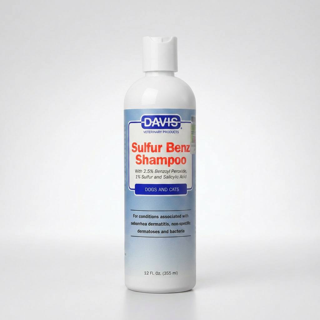 Sulfur Benz Medicated Shampoo for Dogs & Cats