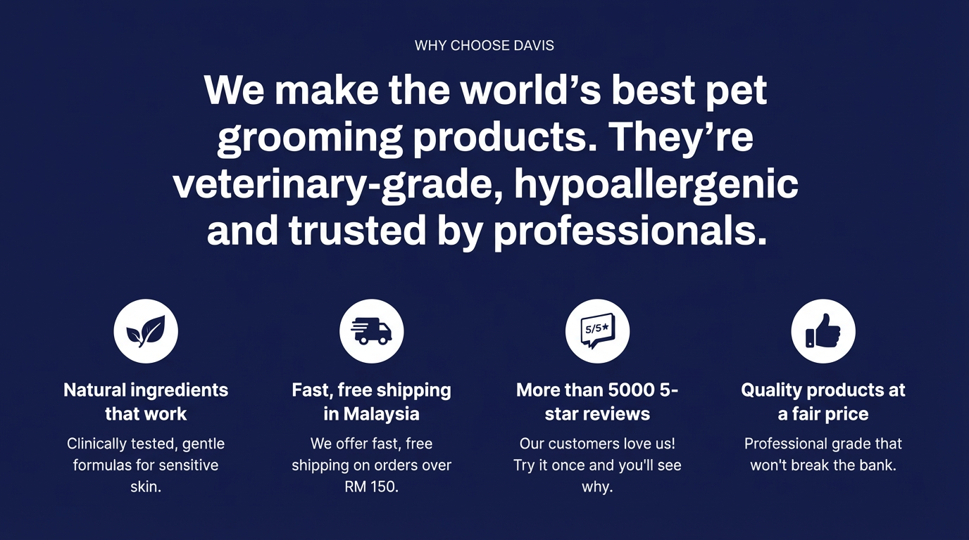 Davis pet grooming results