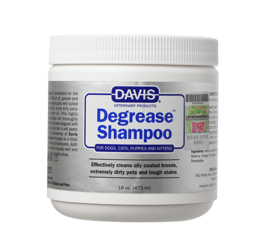 Davis 1982 Degrease Shampoo deep clean pet grooming oily coats